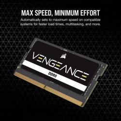 Mémoire RAM - CORSAIR - CMSX32GX5M1A5600C48 - 32 Go 1x 32 Go- VENGEANCE DDR5 5600MT/s - SODIMM - CL 48