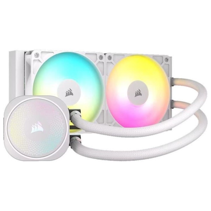 Refroidissement PC - CORSAIR - CW-9060094-WW - NAUTILUS 240 ARGB BLANC Liquid CPU Cooler Refroidissement PC - CORSAIR - CW-9060094-WW - NAUTILUS 240 ARGB BLANC Liquid CPU Cooler
