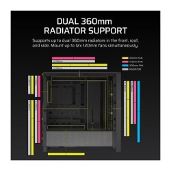 Boîtier ATX - CORSAIR - FRAME 4000D RS ARGB - Modulaire - 3 Ventilate