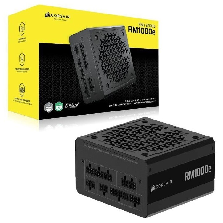 Alimentation PC - CORSAIR - CP-9020297-EU - RMe Series RM1000e ATX Fully Modular Cybenetics Gold Power Supply