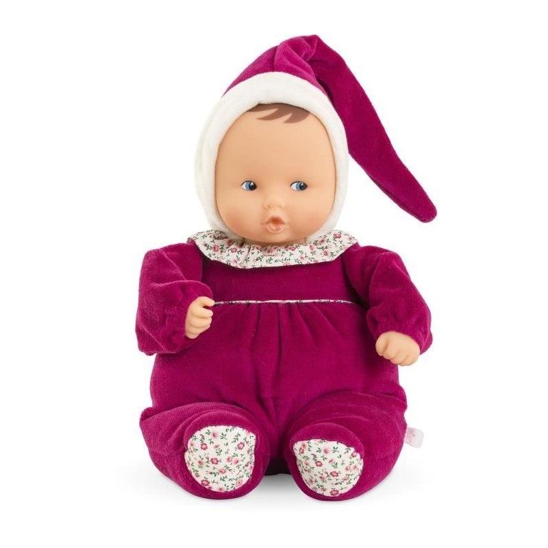 Doudou - COROLLE - Babipouce Rose Grenadine - 28 cm - senteur vanille Doudou - COROLLE - Babipouce Rose Grenadine - 28 cm - senteur vanille