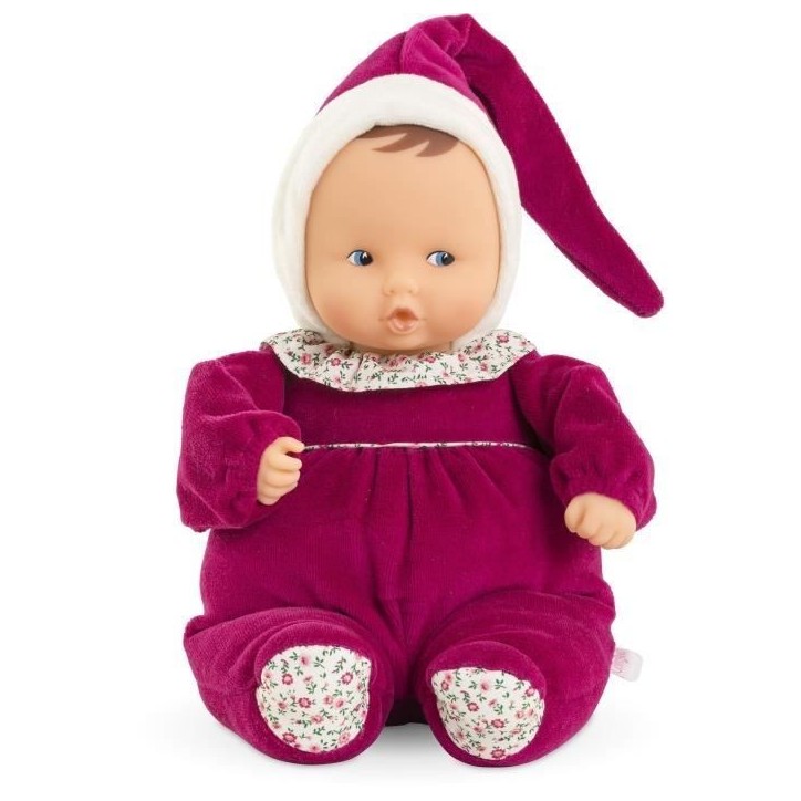 Doudou - COROLLE - Babipouce Rose Grenadine - 28 cm - senteur vanille - des la naissance Doudou - COROLLE - Babipouce Rose Grenadine - 28 cm - senteur vanille - des la naissance