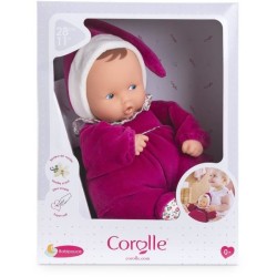 Doudou - COROLLE - Babipouce Rose Grenadine - 28 cm - senteur vanille