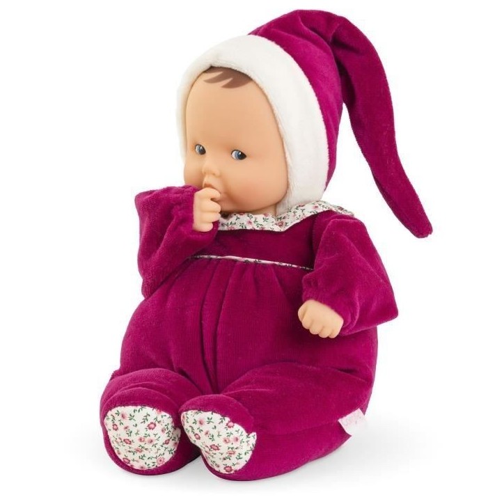 Doudou - COROLLE - Babipouce Rose Grenadine - 28 cm - senteur vanille - des la naissance Doudou - COROLLE - Babipouce Rose Grenadine - 28 cm - senteur vanille - des la naissance