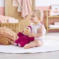 Doudou - COROLLE - Babipouce Rose Grenadine - 28 cm - senteur vanille