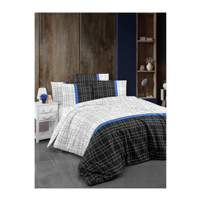 Parure de lit - 1 housse de couette 220 x 240 cm + 2 taies d'oreiller Parure de lit - 1 housse de couette 220 x 240 cm + 2 taies d'oreiller