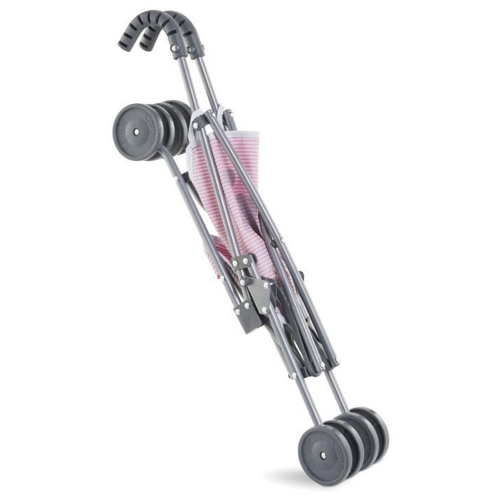 Accessoire poupon - COROLLE - Poussette canne rose pour poupon 30, 36 et 42cm - Des 3 ans