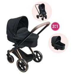 Accessoires poupons - COROLLE - Landau 3 en 1 Cybex Noir - pour poupon