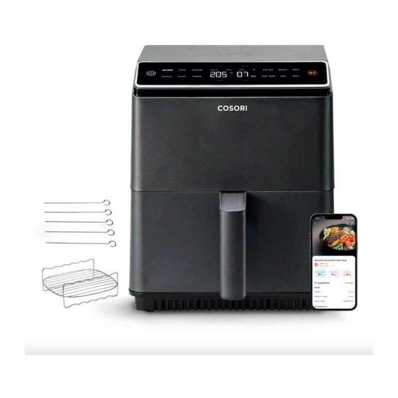 Friteuse sans huile COSORI - Dual Blaze Chef Edition - Capacité 6,4L Friteuse sans huile COSORI - Dual Blaze Chef Edition - Capacité 6,4L