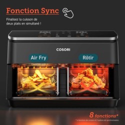 Friteuse sans huile COSORI - Dual Basket Chef Edition - Capacité 8,5L