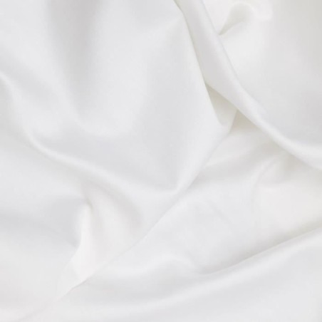 Parure de lit - 1 housse de couette 220 x 240 cm + 2 taies d'oreiller 60 x 60 cm - Satiné 100% coton - Blanc