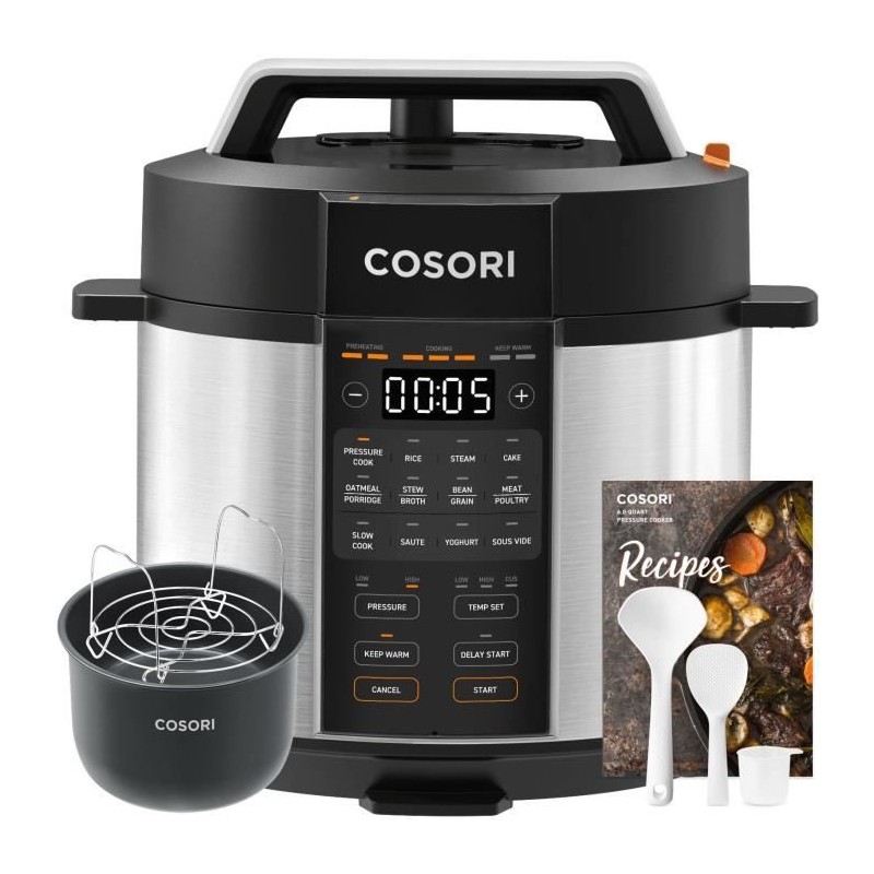 Multicuiseur COSORI - Capacité 5,7L - 12 programmes de cuisson - Jusq Multicuiseur COSORI - Capacité 5,7L - 12 programmes de cuisson - Jusq