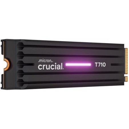 CRUCIAL - SSD interne - T710 - 2 To - avec dissipateur - PCIe Gen5 NVMe M.2