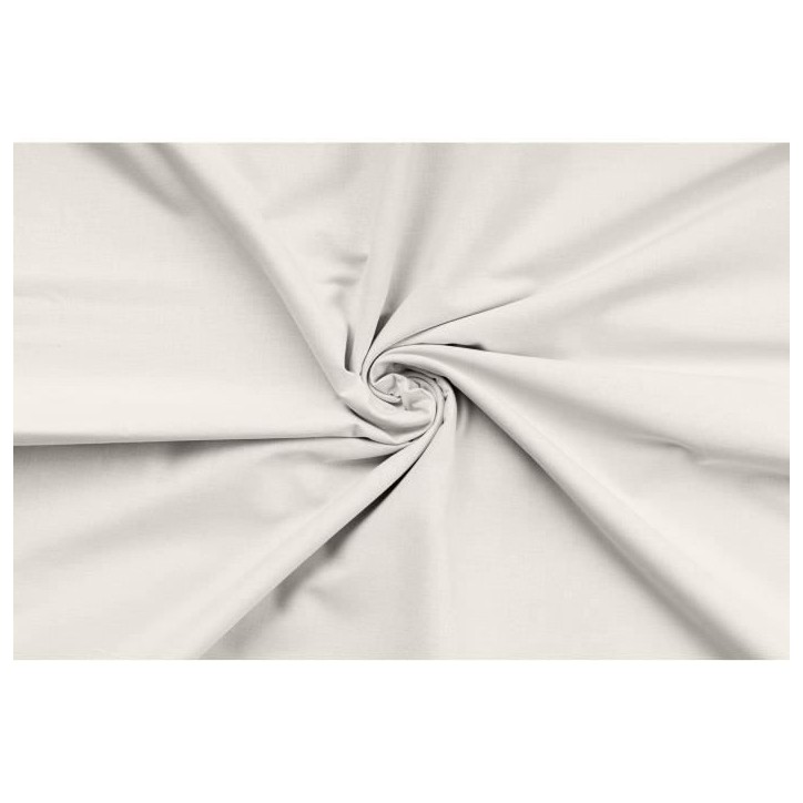 Parure de lit - 1 housse de couette 220 x 240 cm + 2 taies d'oreiller 60 x 60 cm - 100% coton renforcé - Blanc