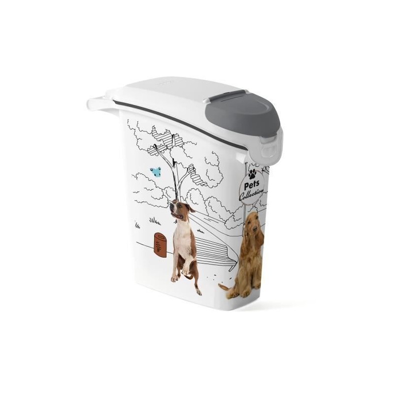 Boîte de conservation pour aliments - CURVER - PetLife - 10 kg - Blan