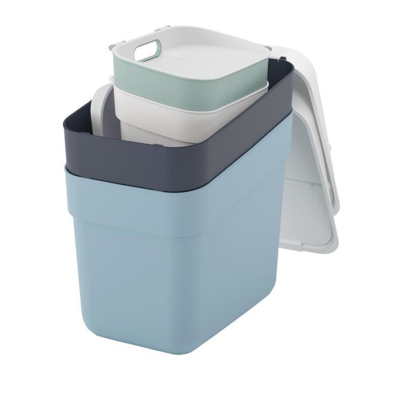 Lot de 4 Poubelles - READY TO COLLECT - CURVER - 5 L + 10 L + 2 x 20 L Lot de 4 Poubelles - READY TO COLLECT - CURVER - 5 L + 10 L + 2 x 20 L
