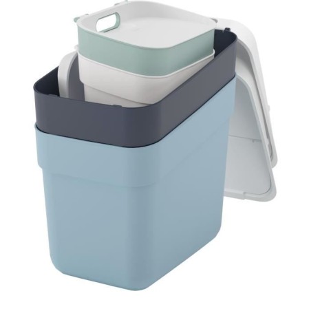 Lot de 4 Poubelles - READY TO COLLECT - CURVER - 5 L + 10 L + 2 x 20 L