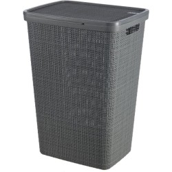 Coffre a Linge - CURVER - Jute 58L - 70% Plastique Recyclé - 34x43x60