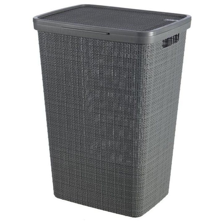 Coffre a Linge - CURVER - Jute 58L - 70% Plastique Recyclé - 34x43x60 cm - Contemporain Coffre a Linge - CURVER - Jute 58L - 70% Plastique Recyclé - 34x43x60 cm - Contemporain