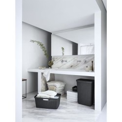 Coffre a Linge - CURVER - Jute 58L - 70% Plastique Recyclé - 34x43x60