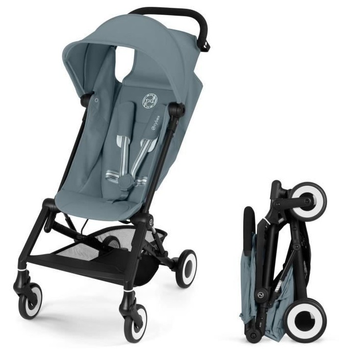 Poussette canne ultra-compacte Agis CYBEX - 5 a 22 kg (6 mois - 4 ans) - poussette légere 6,3 kg - compatible avion - Stormy Bl