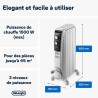 Radiateur bain d'huille Dragon4 DELONGHI - 1500W - 3 allures de chauff