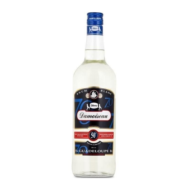 Rhum Damoiseau - Rhum agricole blanc - Guadeloupe - 50%vol - 100cl