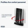 DELONGHI Soufflant céramique - DCH7993ER.BC -2400W - Noir et chrome DELONGHI Soufflant céramique - DCH7993ER.BC -2400W - Noir et chrome