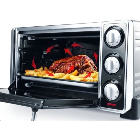 Mini-four - Chaleur tournante - DELONGHI - EO20792 - Noir - 20 L - 49 x 35 x 25,5 cm - 1300 W