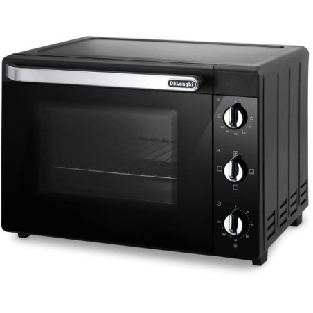 Mini-four - Chaleur tournante - DELONGHI - EO 40112.BK - Noir - Porte