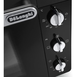 Mini-four - Chaleur tournante - DELONGHI - EO 40112.BK - Noir - Porte