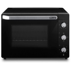 Mini-four - Chaleur tournante - DELONGHI - EO 40112.BK - Noir - Porte