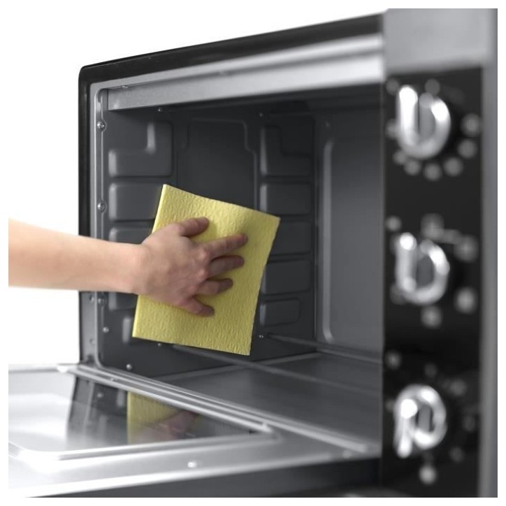 Mini-four - Chaleur tournante - Tournebroche - DELONGHI - EO40123.S - Noir - 40 L - 51,5 x 44 x 36 cm - 2000 W Mini-four - Chaleur tournante - Tournebroche - DELONGHI - EO40123.S - Noir - 40 L - 51,5 x 44 x 36 cm - 2000 W