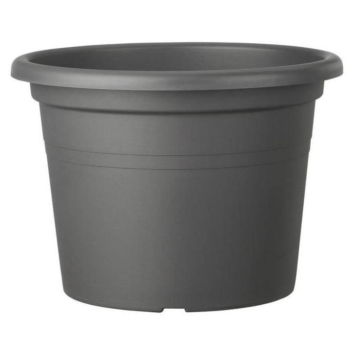 DEROMA Pot de fleurs rond Day R - 50 x H34,9 cm -Gris anthracite DEROMA Pot de fleurs rond Day R - 50 x H34,9 cm -Gris anthracite