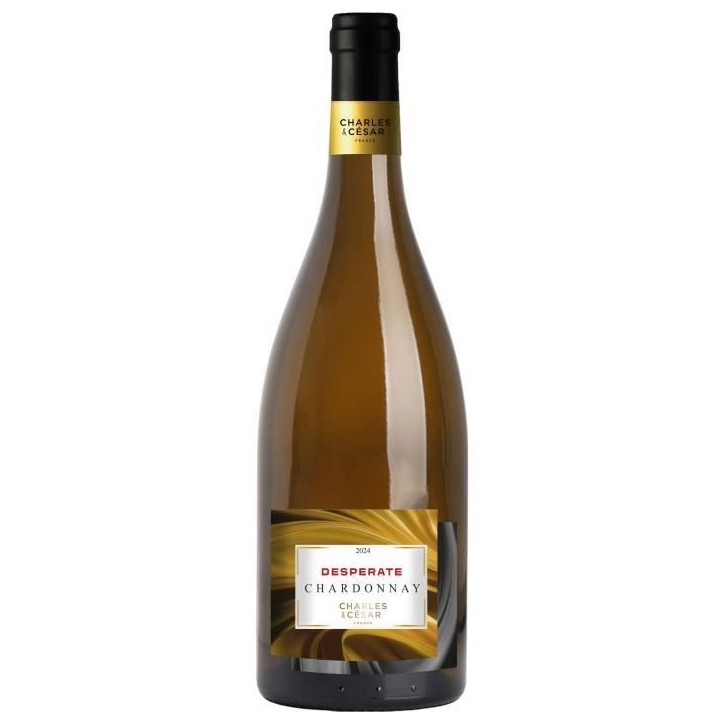 Charles et César Desperate 2024 Pays d'Oc Chardonnay - Vin blanc de Languedoc - Bio