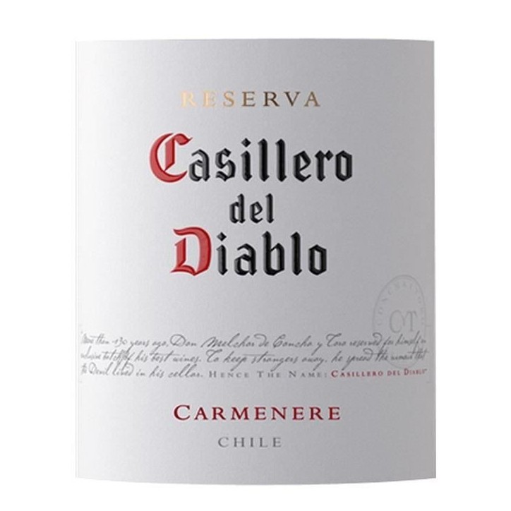 Casillero del diablo Reserva 2023 Carmenere - Vin rouge de Chili