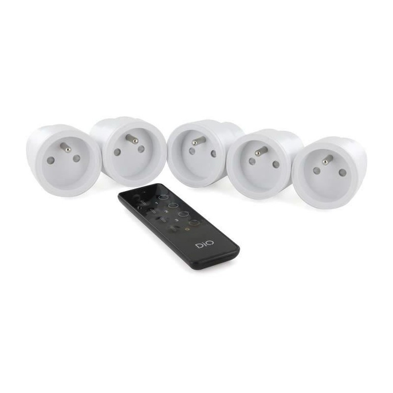 Kit prises connectées - DiO CONNECTED HOME - 5 prises nano-FR -