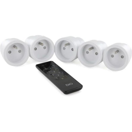 Kit prises connectées - DiO CONNECTED HOME - 5 prises nano-FR -