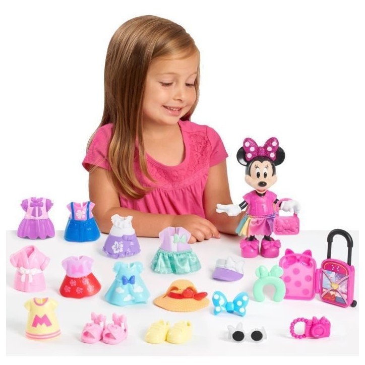 Coffret poupée - DISNEY MINNIE MOUSE - Coffret Fashion - Poupée Minnie 15 cm, 25 pieces de mode et accessoires Coffret poupée - DISNEY MINNIE MOUSE - Coffret Fashion - Poupée Minnie 15 cm, 25 pieces de mode et accessoires