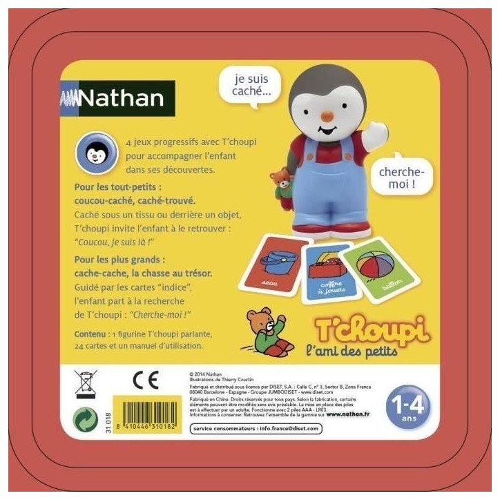 NATHAN T'choupi - Cache-Cache