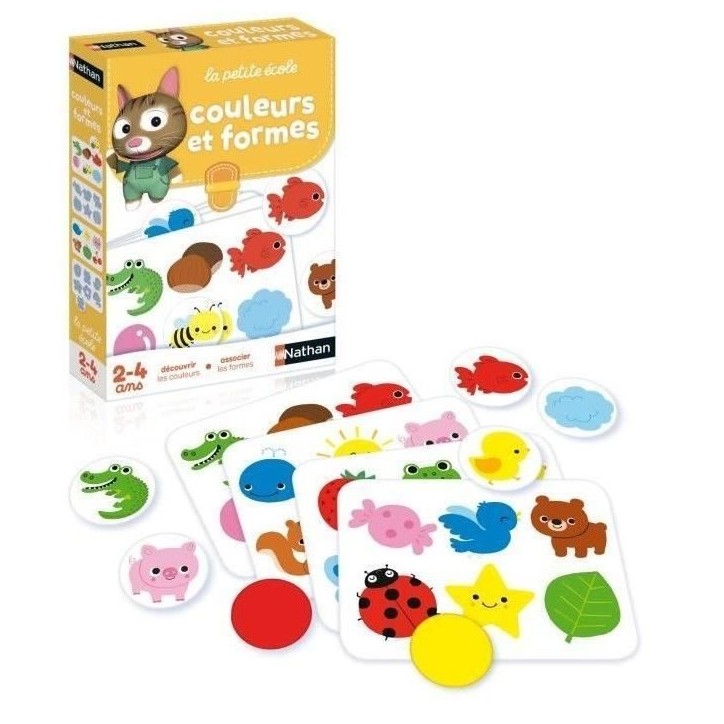 Jeu d'association NATHAN La Petite Ecole - Couleurs et Formes - Pour enfants de 2 ans et plus Jeu d'association NATHAN La Petite Ecole - Couleurs et Formes - Pour enfants de 2 ans et plus