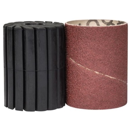 Set porte-manchon et manchon abrasif Bosch - (Grain 80, Largeur Roulea