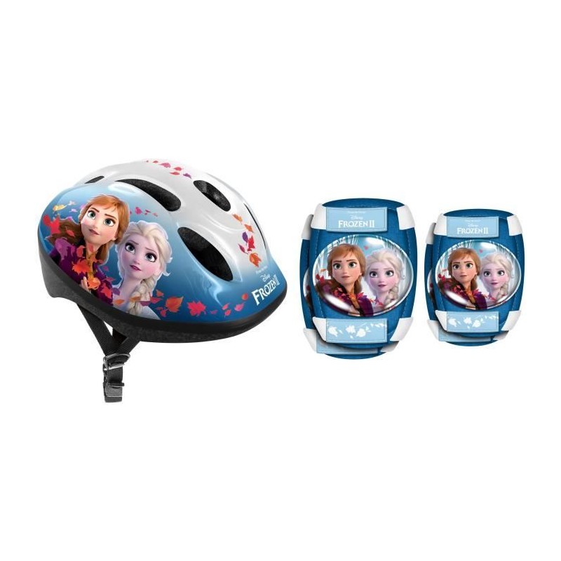 Casque + Genouilleres + Coudieres LA REINE DES NEIGES II - Taille 50-5