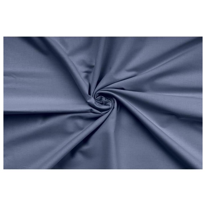 Parure de lit - 1 housse de couette 220 x 240 cm + 2 taies d'oreiller 60 x 60 cm - 100% coton renforcé - Bleu