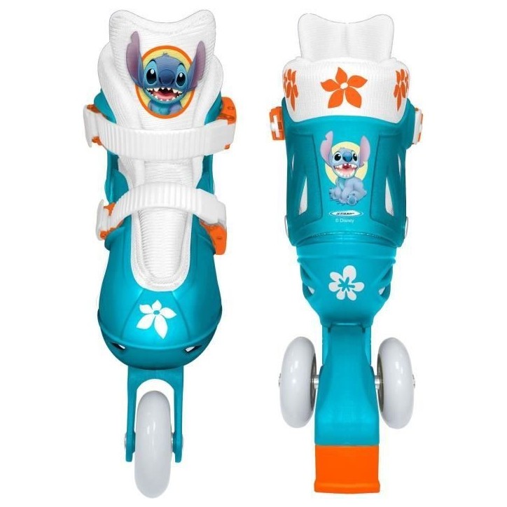 Patins en ligne 2-en-1 - DISNEY - STITCH - 3 roues - Taille 27-30