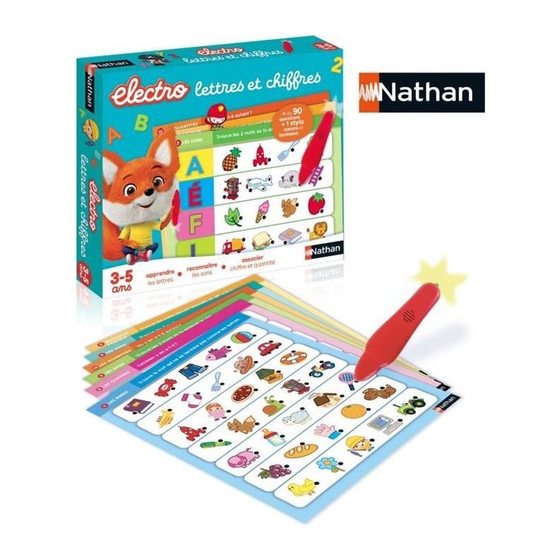 Jeu éducatif électronique - NATHAN - Electro Lettres et Chiffres - P