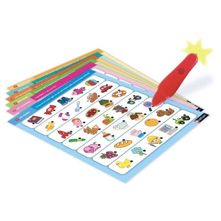 Jeu éducatif électronique - NATHAN - Electro Lettres et Chiffres - Pour enfants de 3 ans et plus - Multicolore