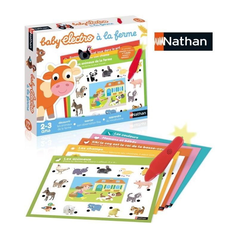 Jeu éducatif électronique - NATHAN - Baby Electro Animaux de la ferm