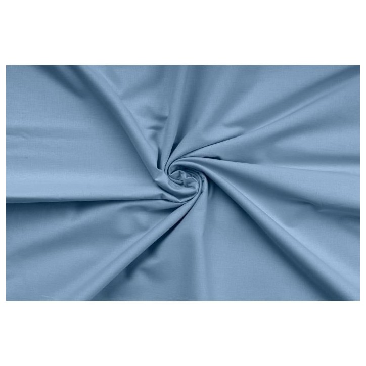 Parure de lit - 1 housse de couette 220 x 240 cm + 2 taies d'oreiller 60 x 60 cm - 100% coton renforcé - Bleu Parure de lit - 1 housse de couette 220 x 240 cm + 2 taies d'oreiller 60 x 60 cm - 100% coton renforcé - Bleu