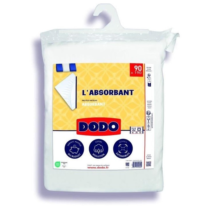 Protege matelas absorbant - 90x190 cm - Polyester Protege matelas absorbant - 90x190 cm - Polyester